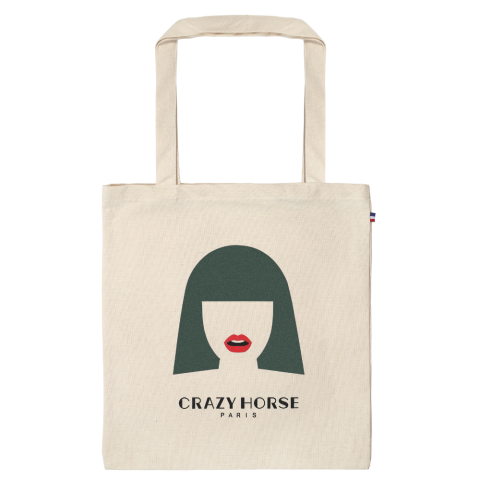 Tote bag perruque verte