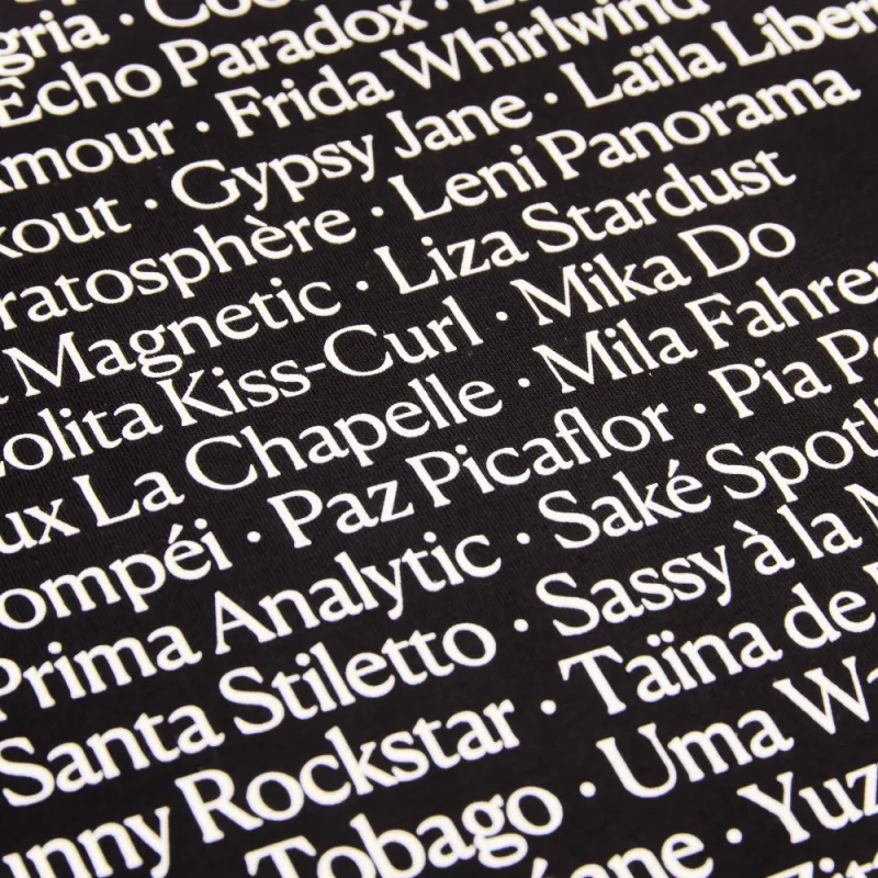 t-shirt noms danseuses 